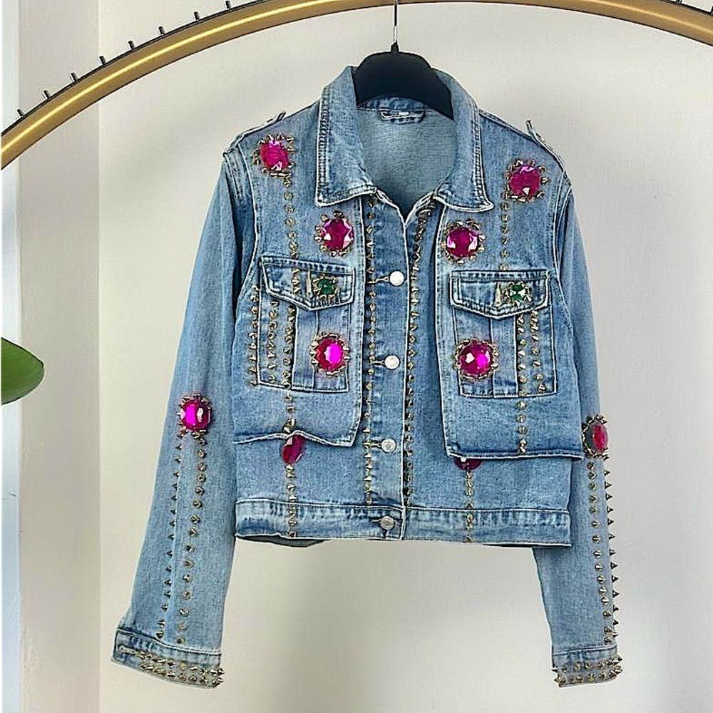 Bedazzled Y2K Jean Jacket